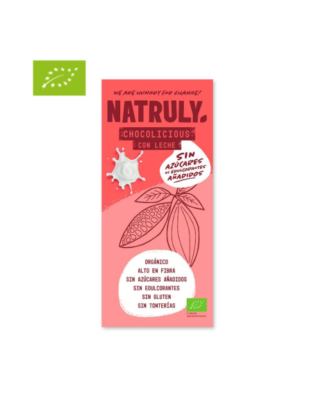 Tableta Chocolate con Leche Bio 85g | Natruly Natural