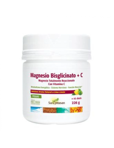 Magnesio Bisglicinato + C 226 gramos de Sura Vitasan