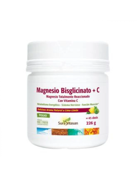 Magnesio Bisglicinato + C 226 gramos de Sura Vitasan