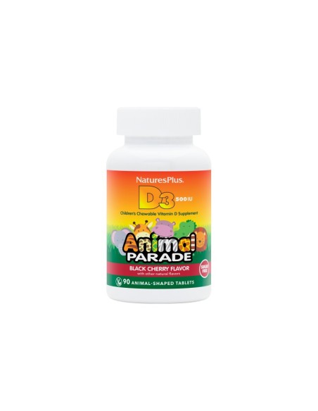 Animal Parade Vit. D3 500 UI Natures Plus  Salud Ósea Vital