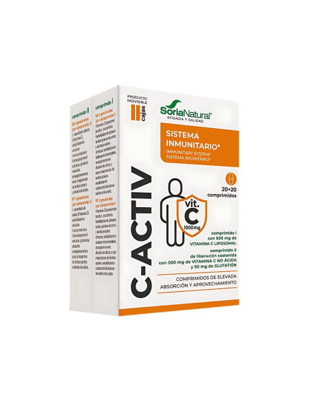 Pack de 2 ud C-Activ 40 Comprimidos de Soria Natural