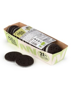 Galleta de cacao con fondo chocolate blanco proteica eco 230 gr de Belsi