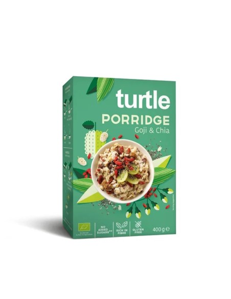 Porridge Goji & Chia GF (Gachas de avena y muesli con goji y chia) 400g de Turtle