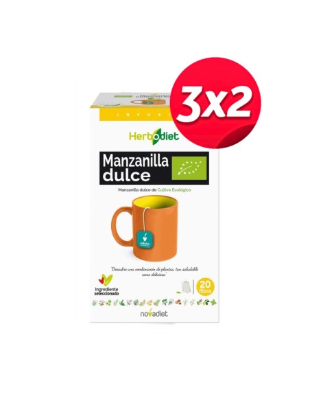 Pack 3x2 Herbodiet Manzanilla Eco de Novadiet