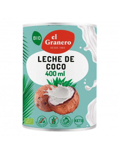 Leche de Coco Bio 400 ml | El Granero Integral Natural