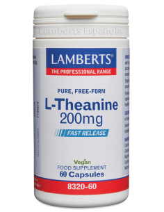 L-Teanina 200mg Lamberts - 60 Comprimidos Calmantes