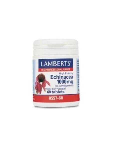 EquinÃ¡cea 1000 mg con Vitamina C y Zinc 60 Tabs de Lamberts