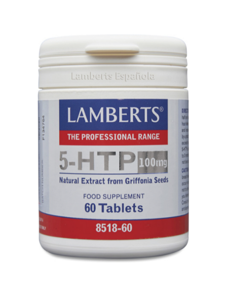 5HTP 100 mg (Griffonia Extracto) NUEVO EN PRODUCCIÃN 60 Tabs de Lamberts