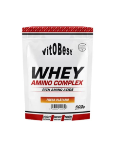 Whey Amino 500 Gr Fresa Platano de Vit.O.Best