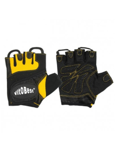 Guantes Negro Amarillo L de Vit.O.Best