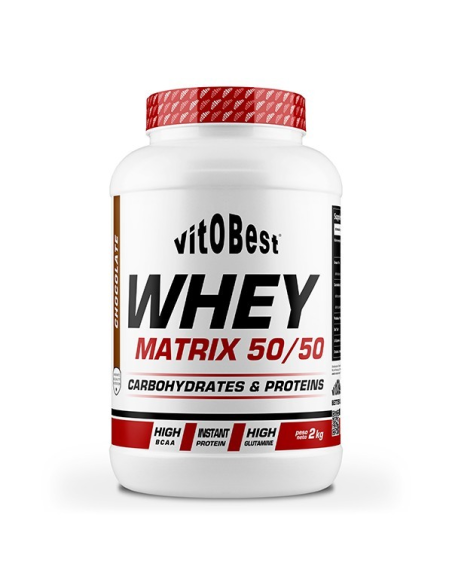 Whey Matrix 50/50 2 Kg Fresa Vit.O.Best - Proteína Premium