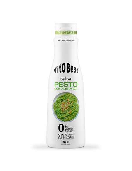 Salsa Pesto Con Albahaca - 250 Ml de Vit.O.Best