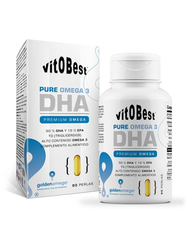 Pure Omega 3 DHA 90 Perlas | Salud Cardiovascular y Cerebral