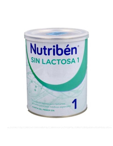 Nutriben 1 Leche S/ Lactosa 400 G Bote de Nutriben