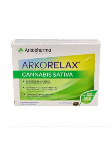Arkorelax Estres Control Cannabis Sativa 30 Comp de Arkopharma