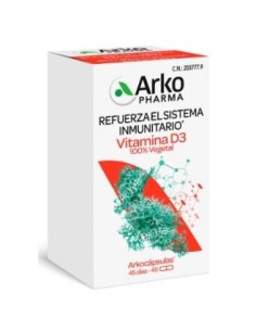 Arkocapsulas Vitamina D3 100% Vegetal 45 Caps de Arkopharma