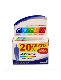 Multicentrum Hombre 30 Comp +20% de Multicentrum