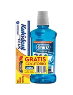 Kukident Pro Plus Doble Accion 60G+Colutorio 500Ml de Kukident
