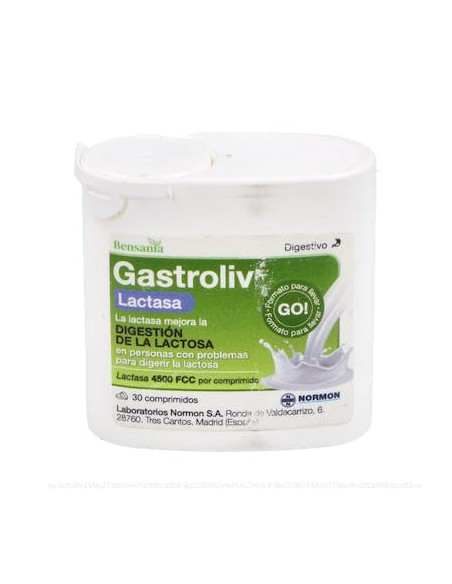 Bensania Gastroliv Lactasa 4500 30 Comp de Bensania