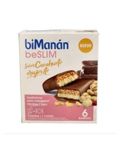 Bimanan Beslim Sustitutivo 186 G 6 Barritas Sabor Cacahuete** de Bimanan