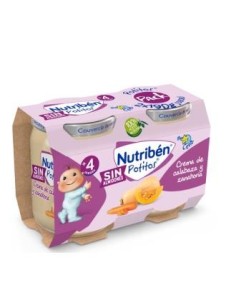 Nutriben Potito Cena Crema Calabaza Zanahoria 2X190G de Nutriben