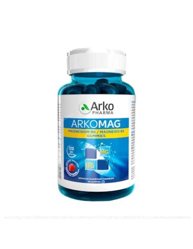 Arkomag Magnesio B6 45 Gummies Fresa de Arkopharma