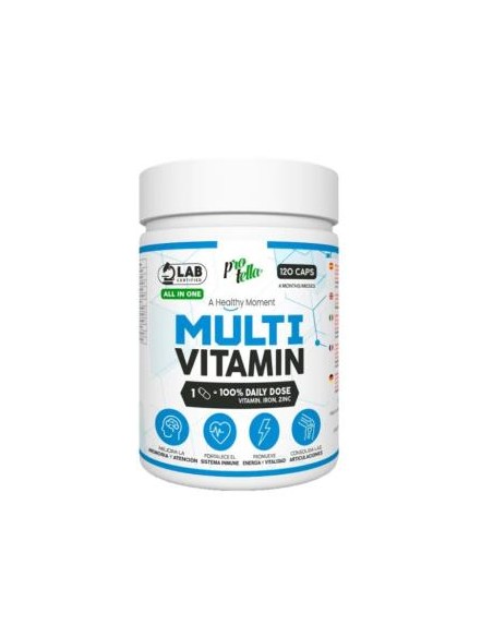Multivitaminico  Vitaminas+Hierro+Zinc 120Cap. de Protella