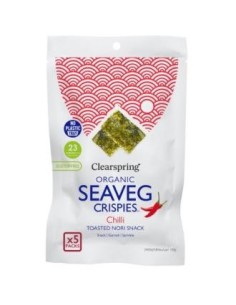 Alga Nori Tostada Con Chili  Multipack Snack 5Udsx4G de Clearspring