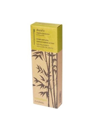 Cepillo Dental Bamboo Medio Pack 4Uds de Bads