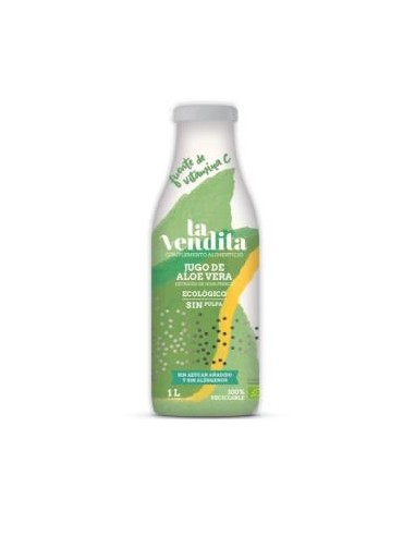 Jugo De Aloe Vera 100% Sin Pulpa 1L Eco de La Vendita