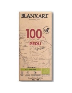 Chocolate Negro 100% Peru 75 Gr Eco de Blanxart