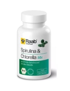 Alga Spirulina+Chlorella 440Mg 200 Comp Bio Vegan Sg de Raab Vitalfood