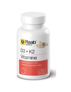 Vitamina D3+K2 420Mg 60 Cap Vegan Sg de Raab Vitalfood
