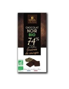 Chocolate Negro 74 % Pipas Calabaza 100 Gr Bio de Moulin Des Moines