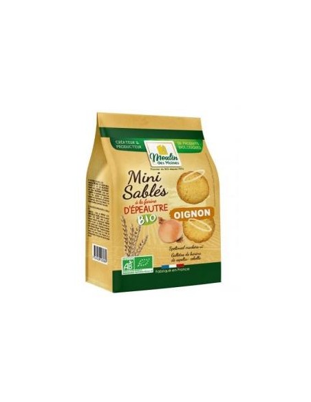 Galletas Saladas Sabor Cebolla 125 Gr de Moulin Des Moines