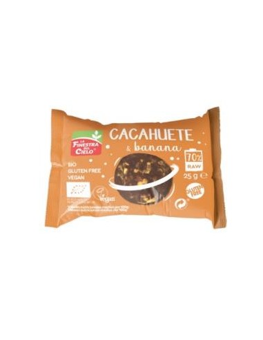 Barrita Energy Ball Cacahuete-Banana 20 Uds Eco Sg Vegan de La Finestra Sul Cielo