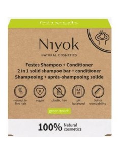 Champu + Acondicionador Solido Green Touch 80 Gr de Niyok