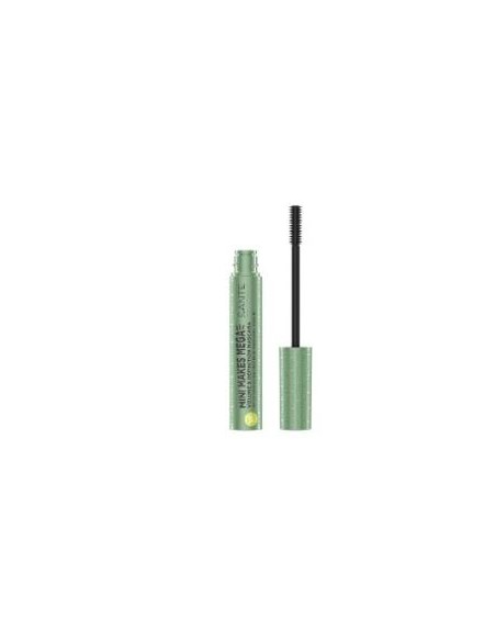 Mascara Pestañas Mini Makes Mega 01 Black 8 Ml de Sante Naturkosmetik