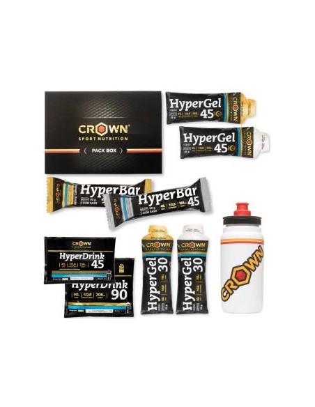 Pack Hyper Energy Tester Bidon Pro Fly 750 Ml de Crown Sport Nutrition