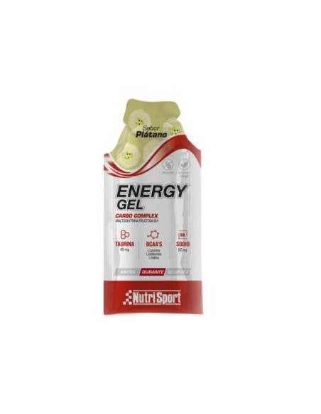 Energy Gel Platano 24 Uds de Nutrisport