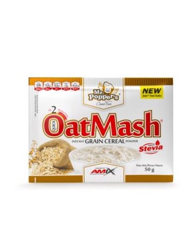 Unidosis Oatmash-Avena 50 Gr Crema Cacahuete de Mr Poppers