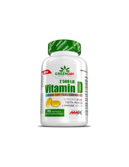Greenday Vitamin D3 2500 I.U. 90 Caps de Greenday