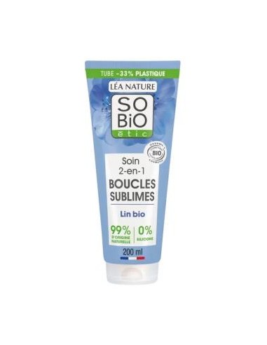 Acondicionador 2 En1 Desenredante- Definidor Lino Bio 200 Ml de So´Bio Etic