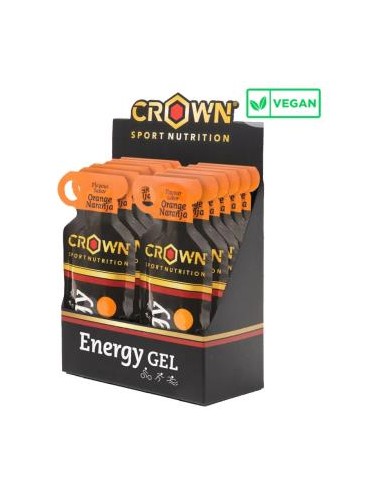 Energy Gel Naranja 12 X 40G de Crown Sport Nutrition