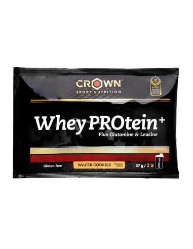 Whey Protein + Wafer Cookies Monodosis 27 G de Crown Sport Nutrition