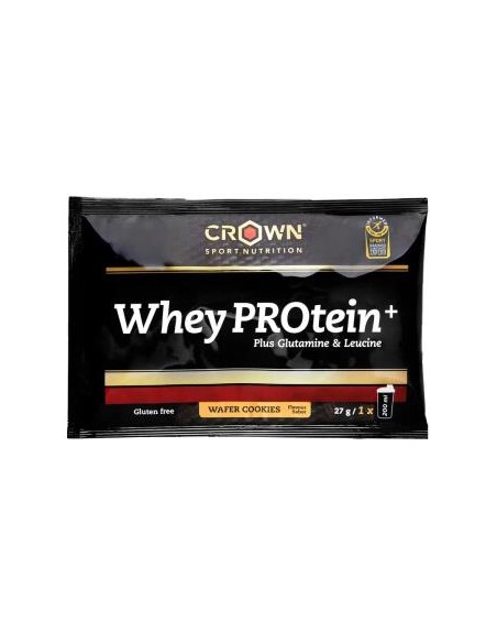 Whey Protein + Wafer Cookies Monodosis 27 G de Crown Sport Nutrition