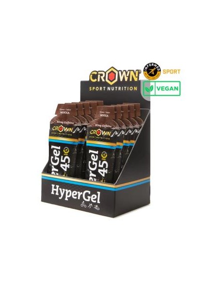 Hypergel 45 Mokka + Cafeina Mokka Cafeina 10 X 75G de Crown Sport Nutrition