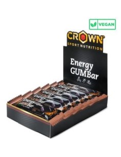 Energy Gum Bar Cola + Cafeina 12 X 30 G de Crown Sport Nutrition
