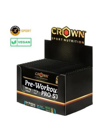 Pre Workout Pro St Monodosis Blue Storm 12 X 15 G de Crown Sport Nutrition