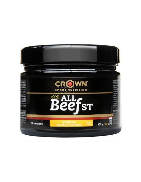 100% All Beef  Vainilla 200 G(20 Porciones) de Crown Sport Nutrition